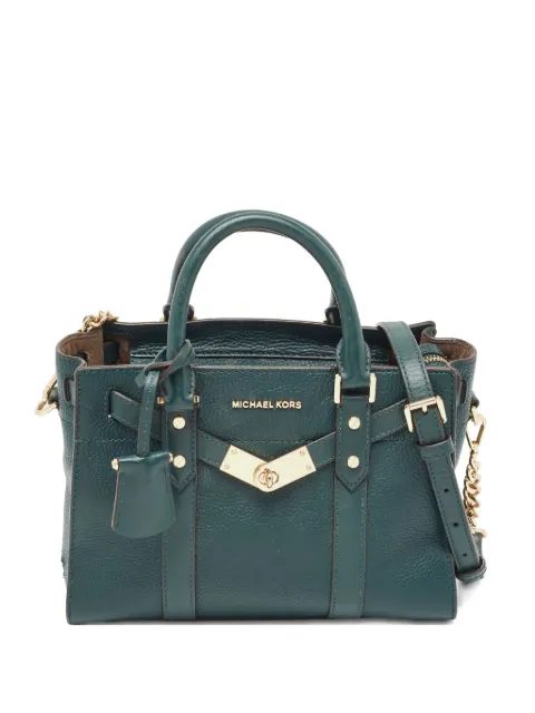 Michael Kors Vintage logo-lettering leather tote bag