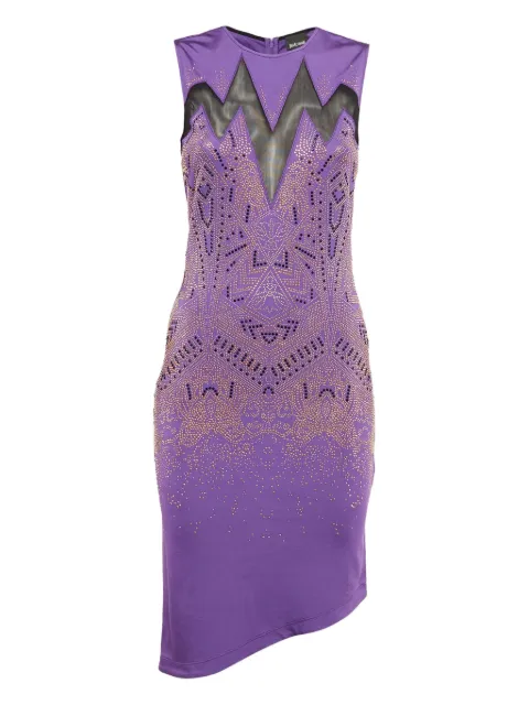 Just Cavalli Vintage Pre-owned asymmetric rhinestone-embellished dress