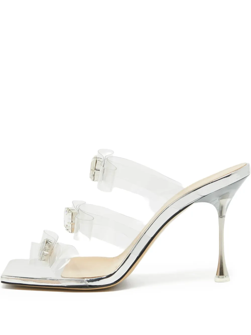 MACH & MACH pre-owned 90mm triple-bow sandals | White | Image 1