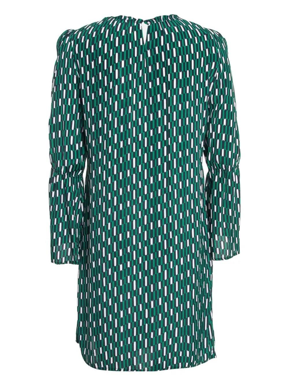 Maje 2024 pre-owned puff-sleeve geometric-print dress | Image 2