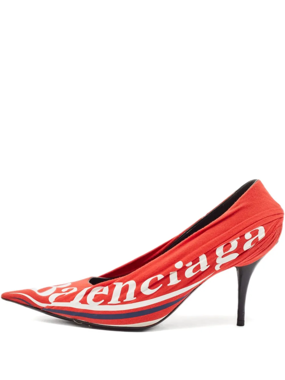 90mm logo-print pumps