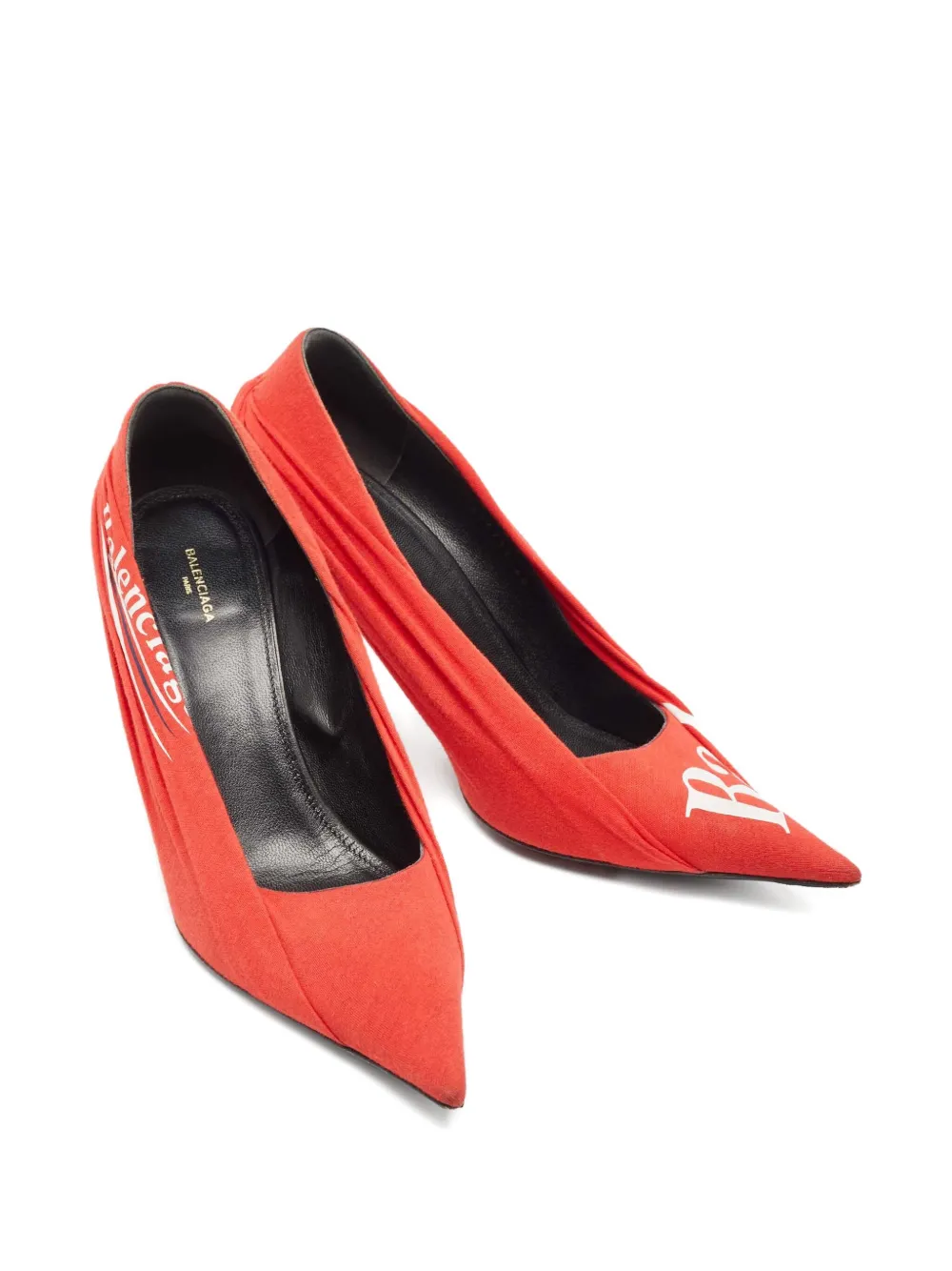 Balenciaga Pre-Owned Pumps met 90 mm logoprint - Rood