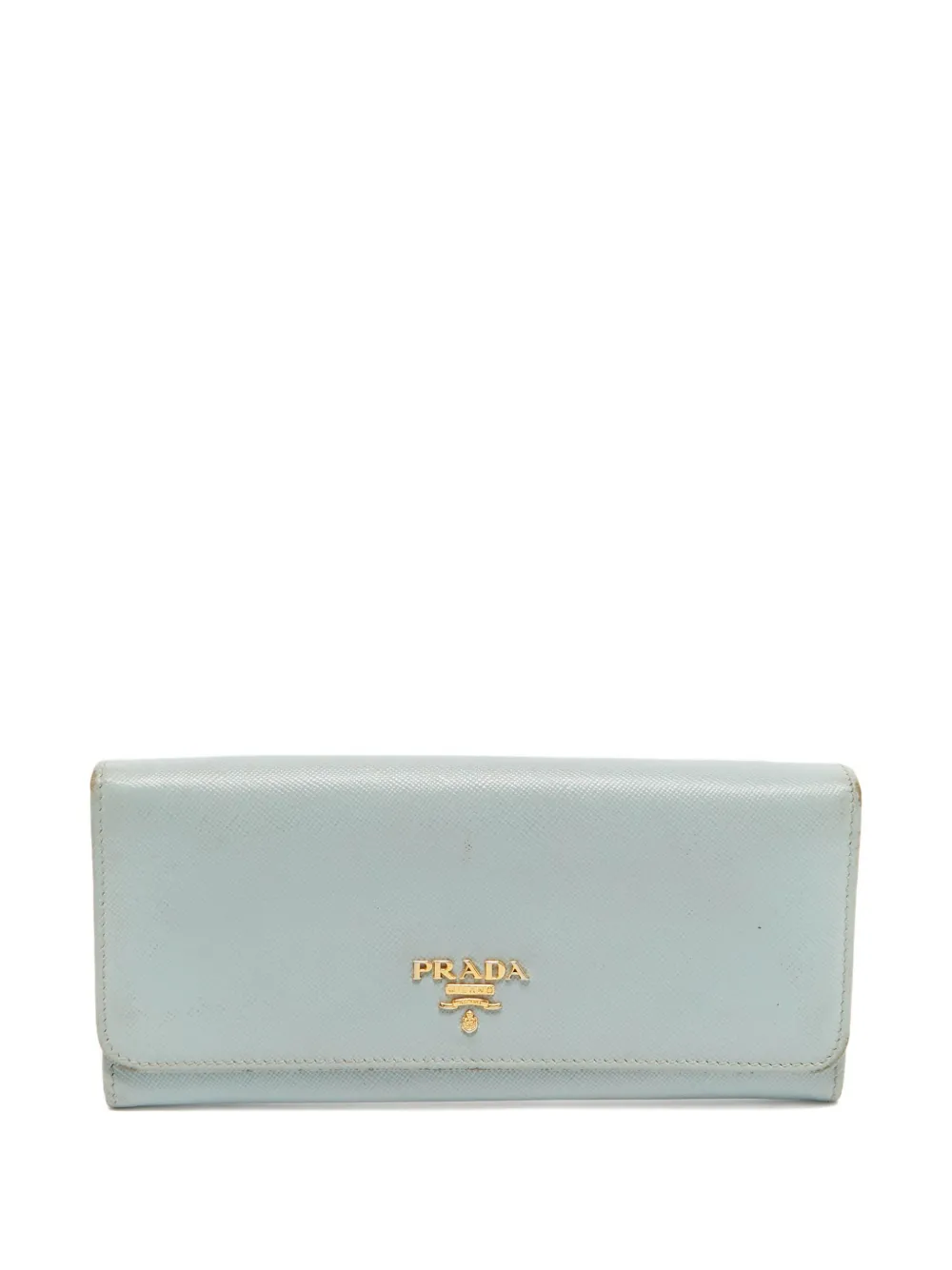 Prada Pre-Owned leather logo wallet - ブルー Prada Pre-Owned leather logo wallet - ブルー