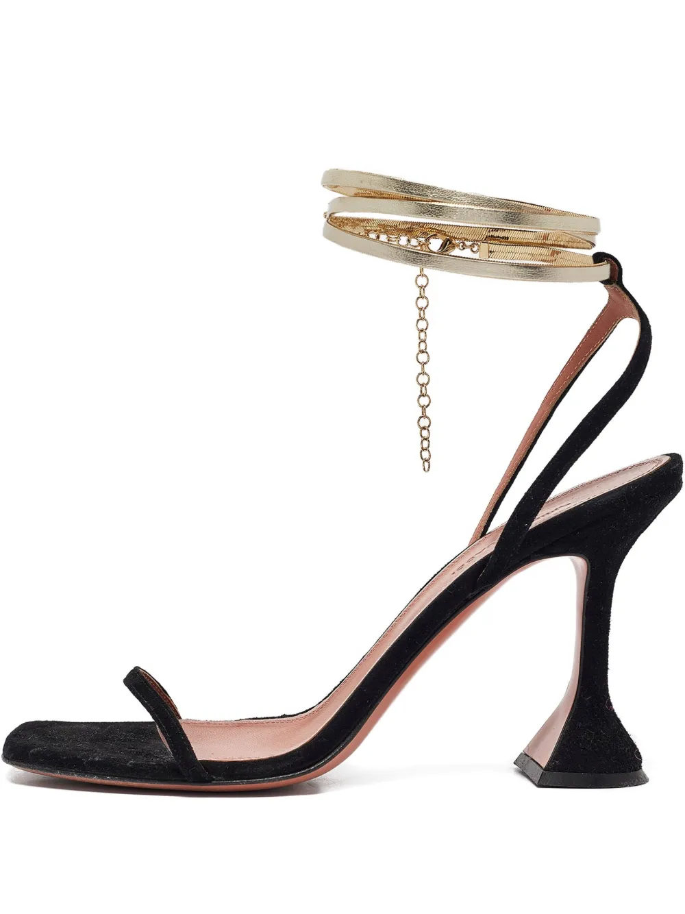 Amina Muaddi Pre-owned 120mm chain-detail sandals | Image 1