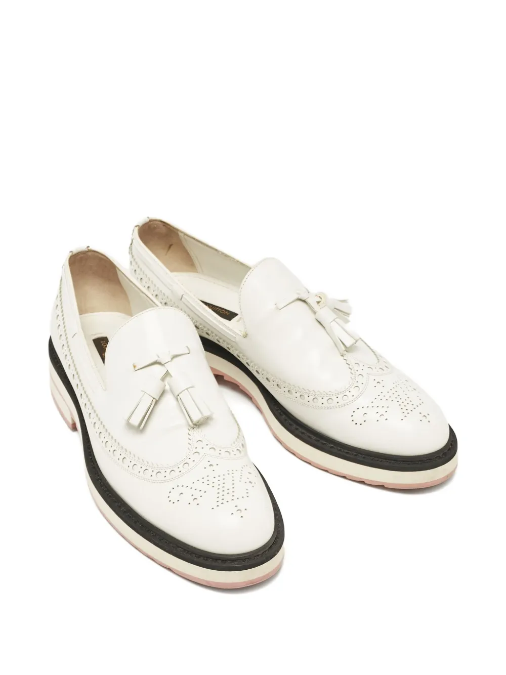 Louis Vuitton Pre-Owned Loafers met kwastjes - Wit