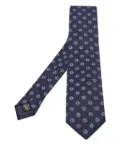 Ermenegildo Zegna Vintage floral-pattern silk tie - Blue
