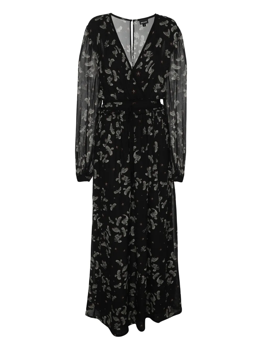 Just Cavalli Vintage Kleid mit V-Ausschnitt - Schwarz