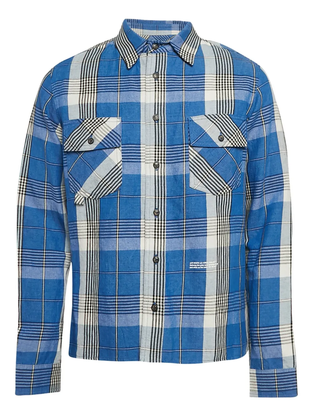 Off-White Pre-Owned checked shirt | Blue | Image 1