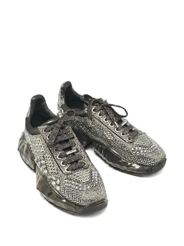 Jimmy Choo Pre-Owned Diamond Sneakers | Grey | FARFETCH
