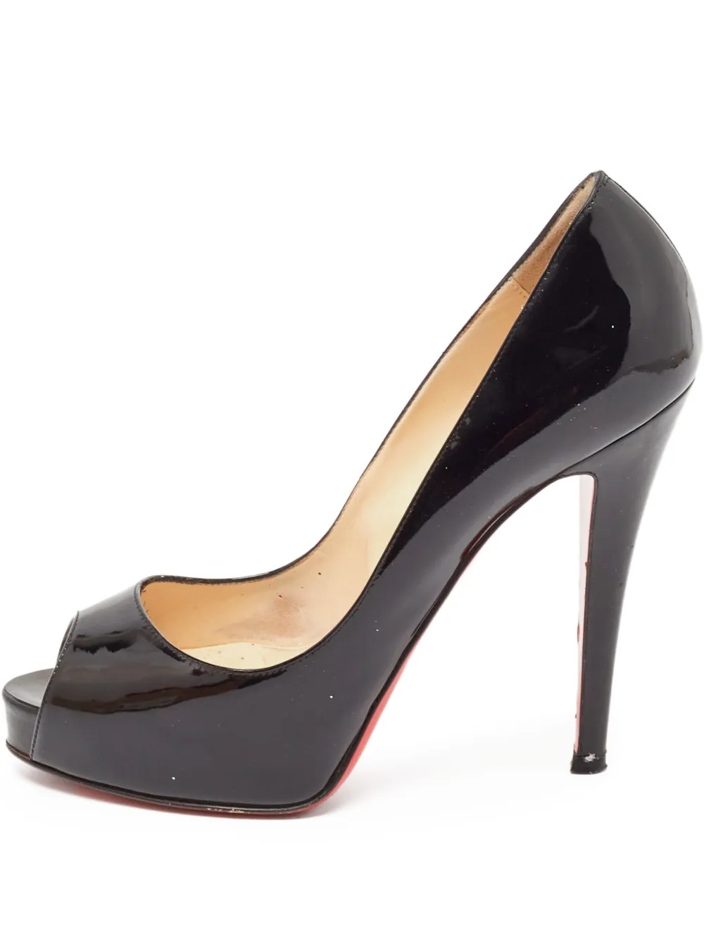Pre-owned Christian Louboutin 120mm Peep-toe Heeled Pumps