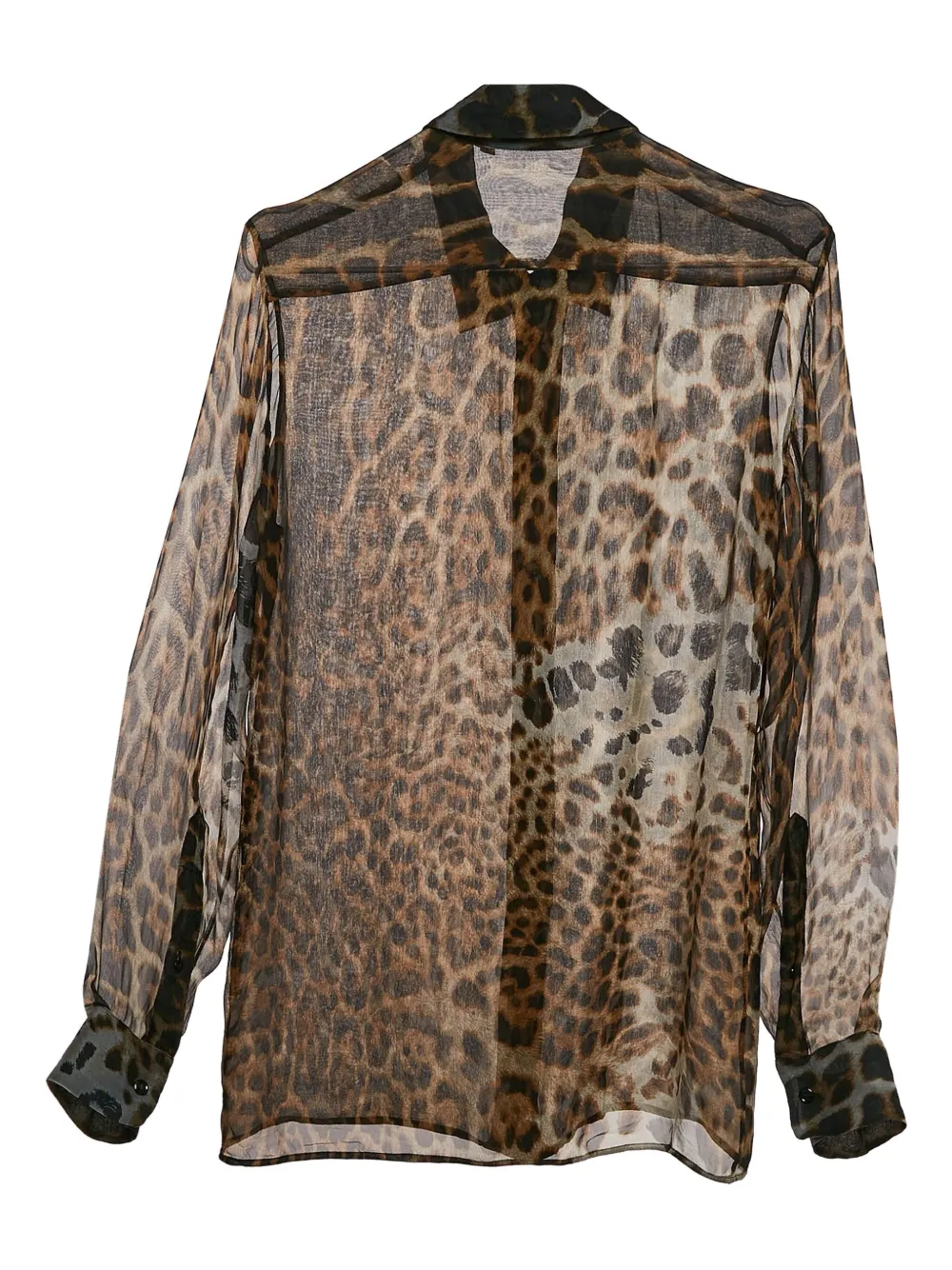 Saint Laurent Pre-Owned blusa con estampado de leopardo | Image 2