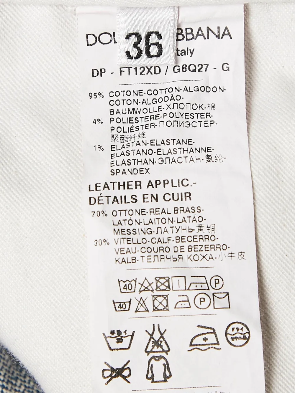 Pre-owned Dolce & Gabbana Logo-plaque Jeans In Blue