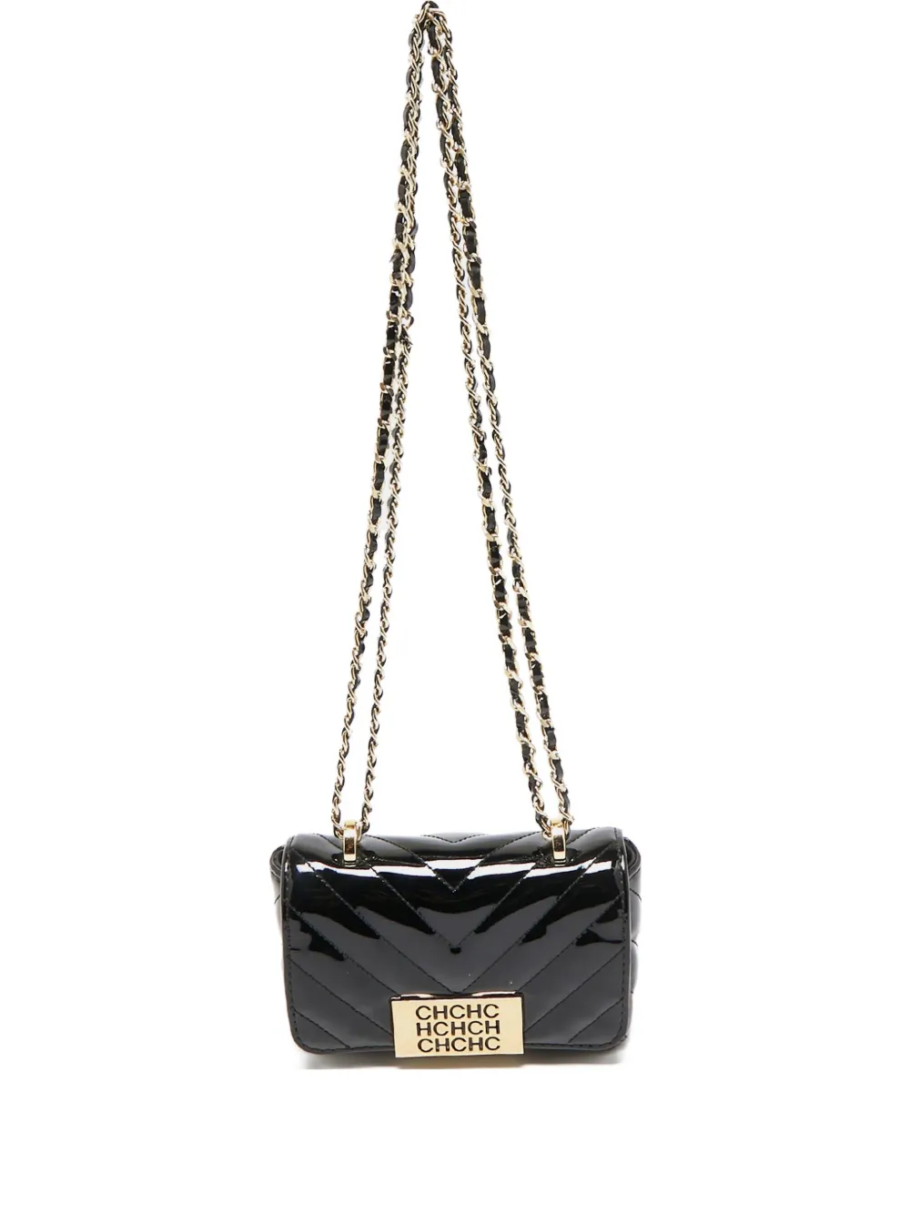 pre-owned patent leather quilted bag