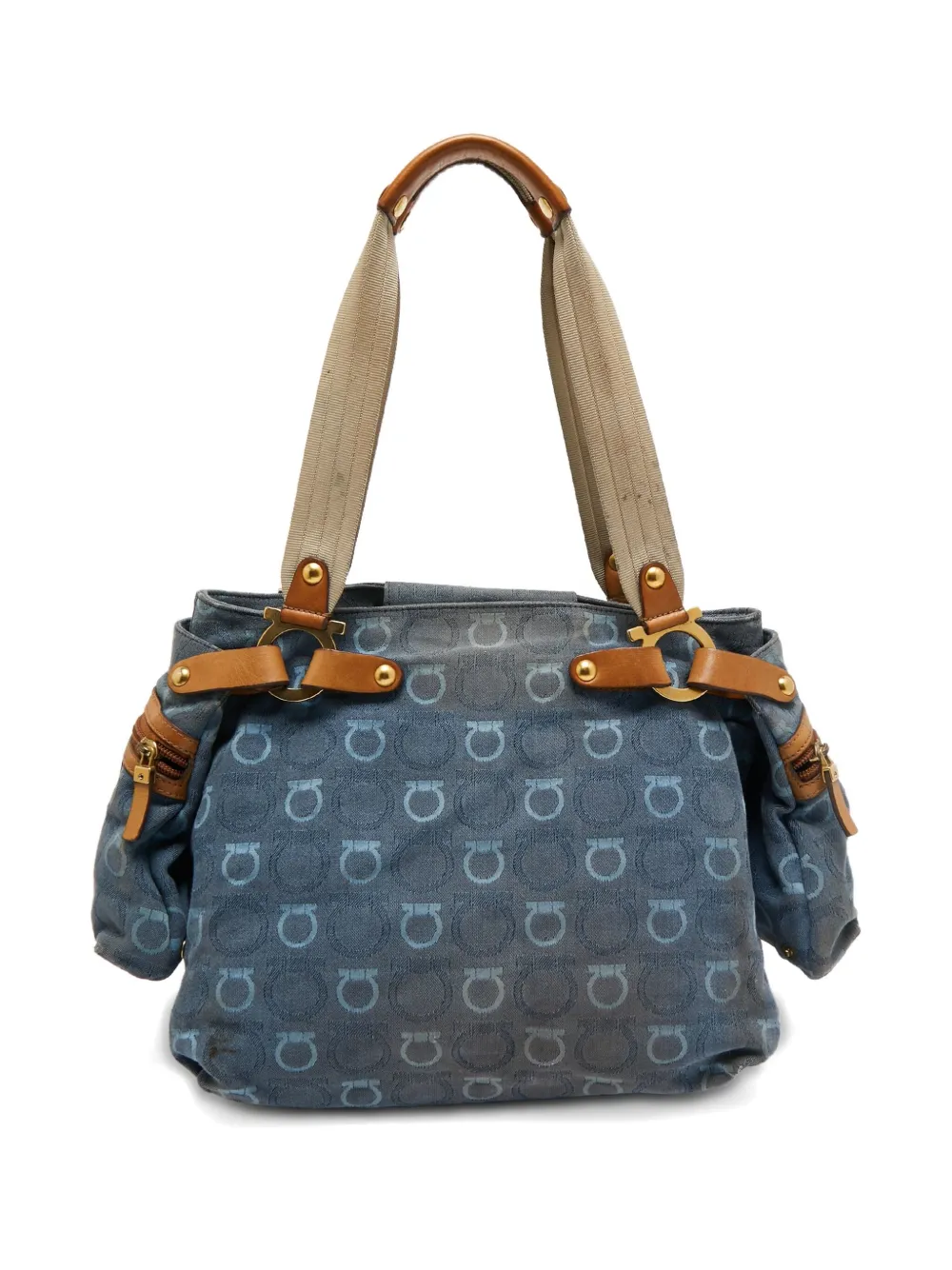 Ferragamo Pre-Owned 2000's Gancini-pattern shoulder bag | Pre-Owned | Image 2