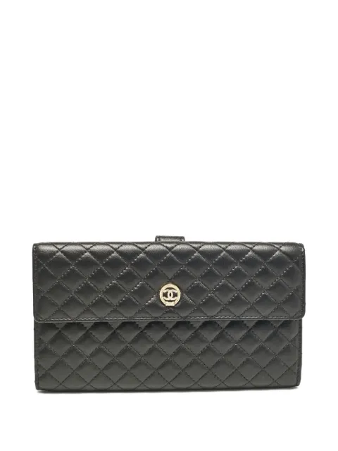 CHANEL Pre-Owned CC quilted leather wallet