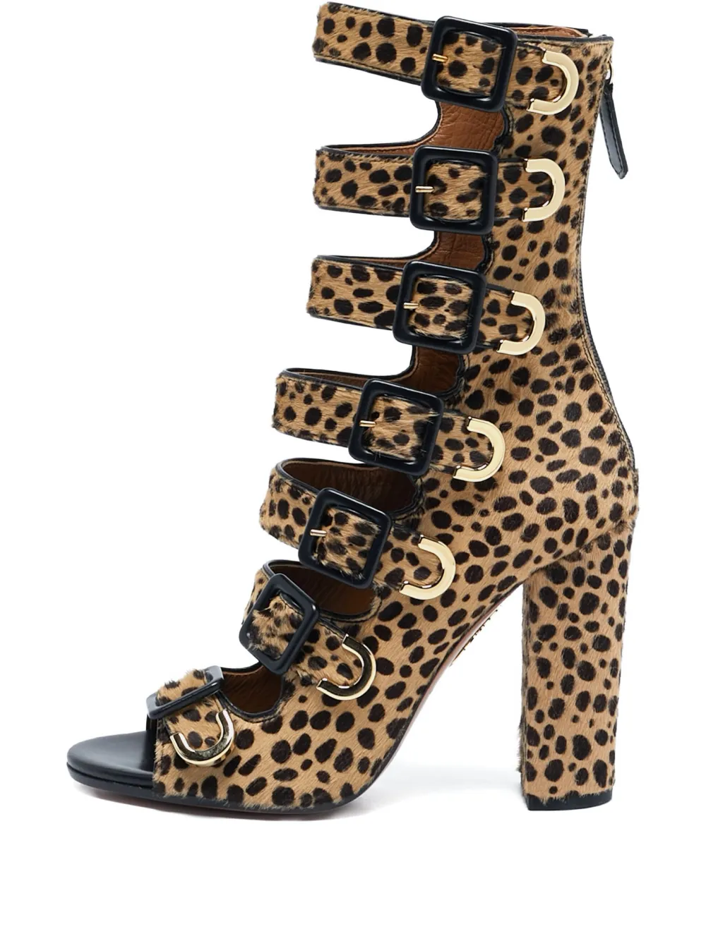 Aquazzura leopard-print heeled sandals | Neutrals | Image 1