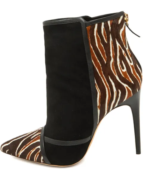 Alexandre Birman pre-owned 110mm zebra-print ankle boots