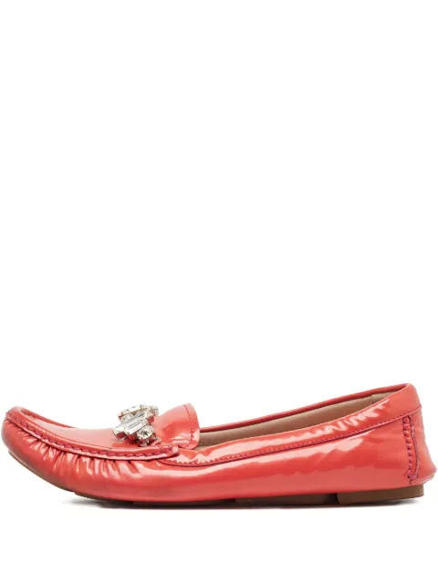 Miu Miu Pre-Owned embellished loafers