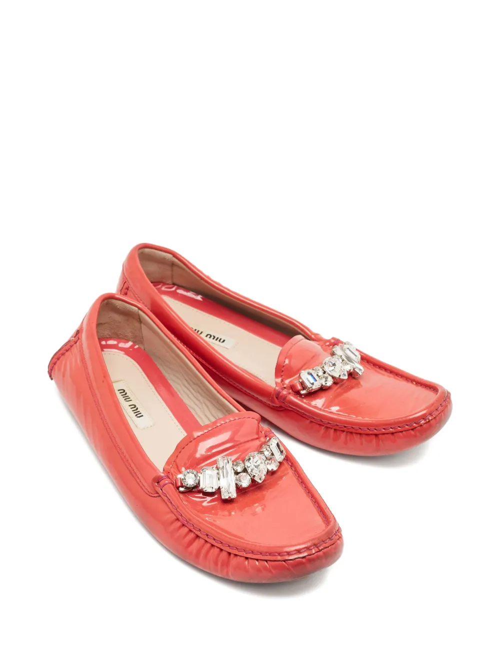 Miu Miu Pre-Owned embellished loafers | Image 2