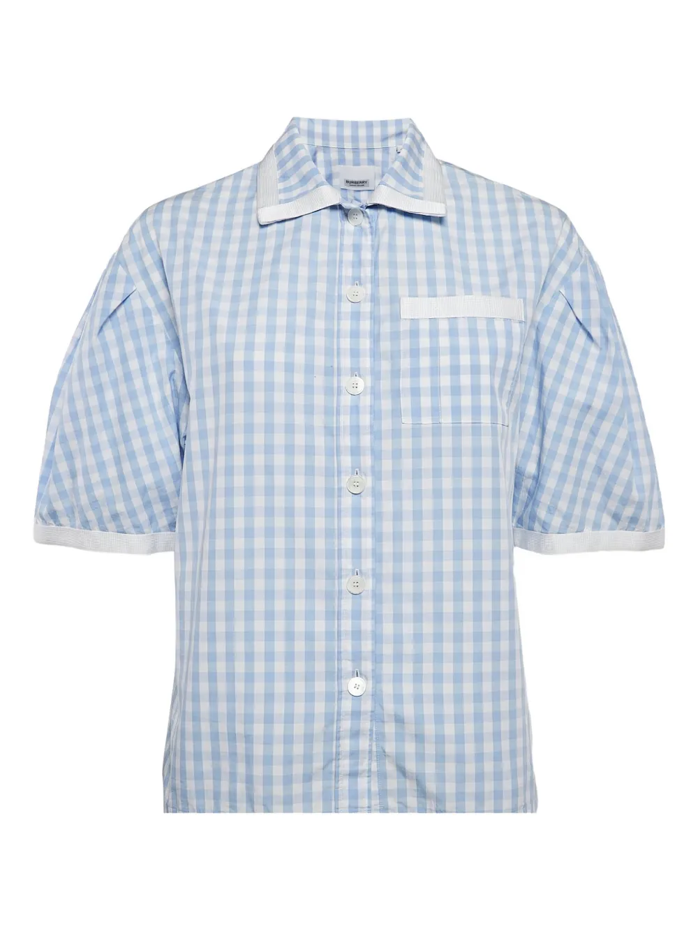 check-print shirt