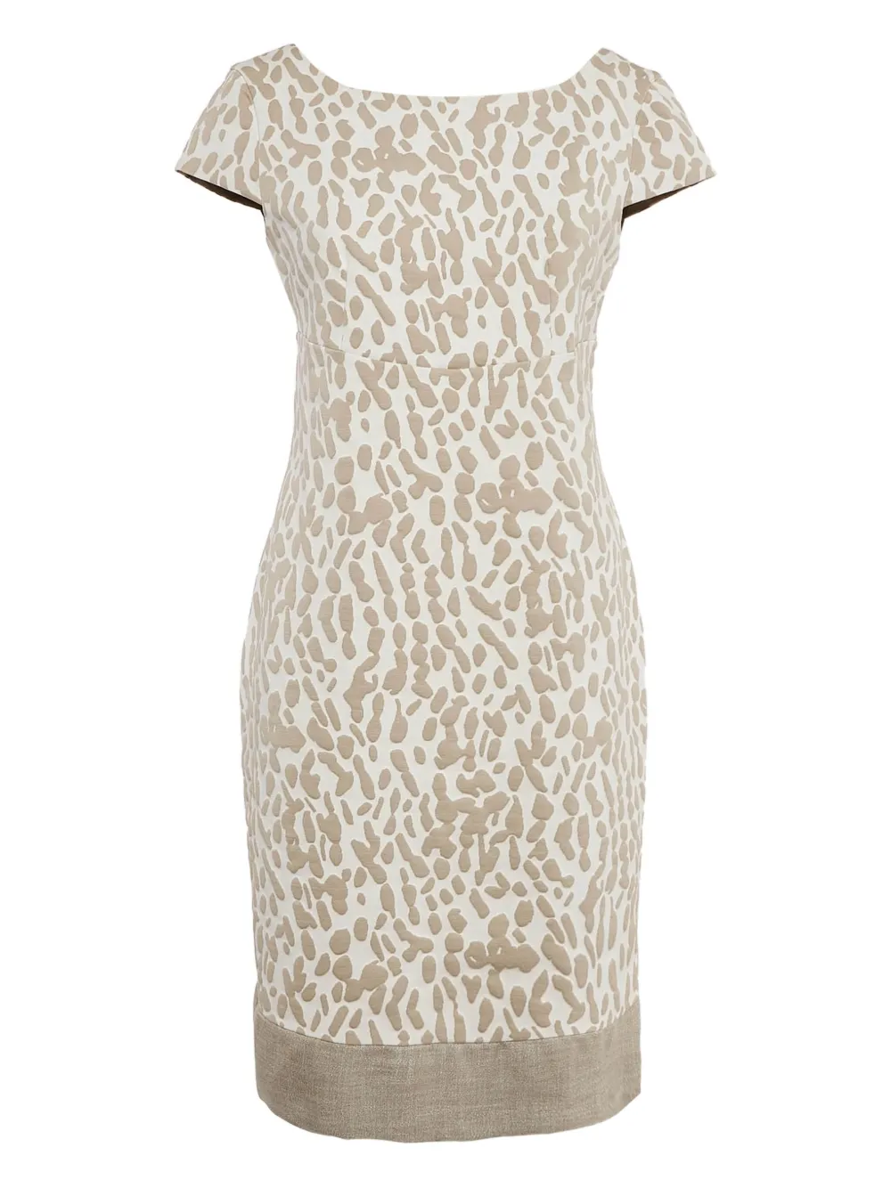 Max Mara pre-owned cap-sleeve mini dress | Neutrals | Image 1