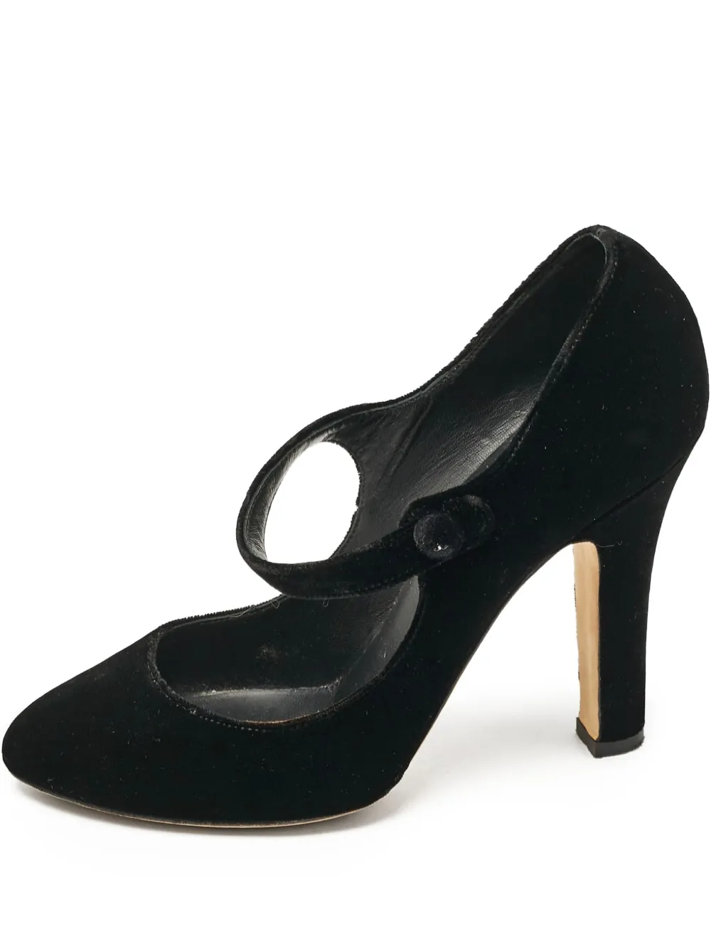 Dolce & Gabbana Pre-Owned 145mm velvet pumps | Black | Image 1