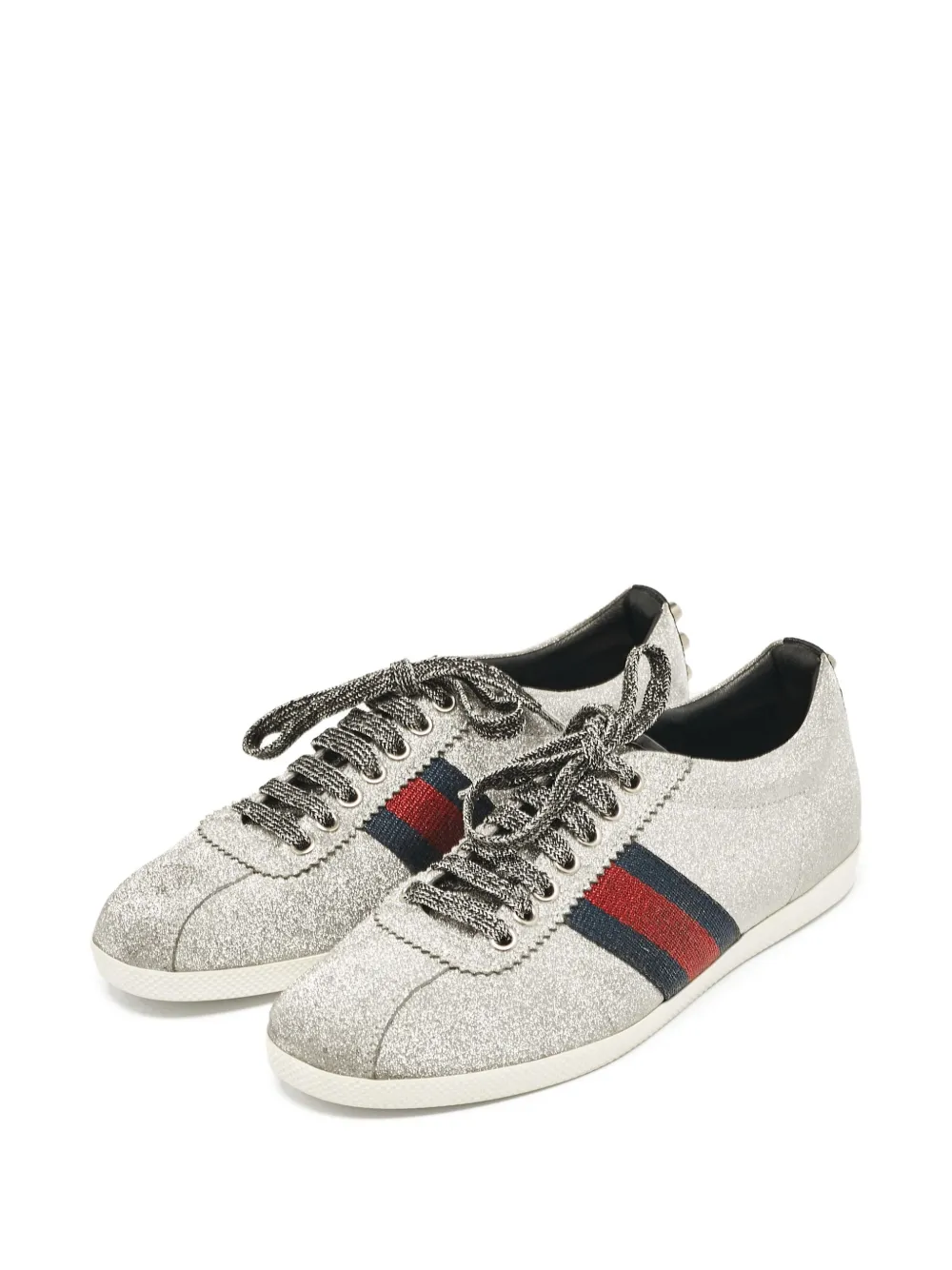 Gucci Pre-Owned Bambi Web sneakers - Grijs