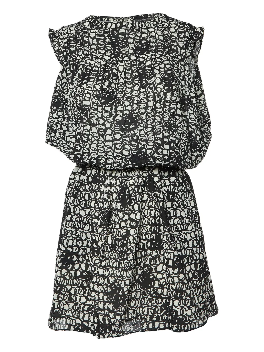 Balenciaga Pre-Owned Jurk met abstracte print - Zwart