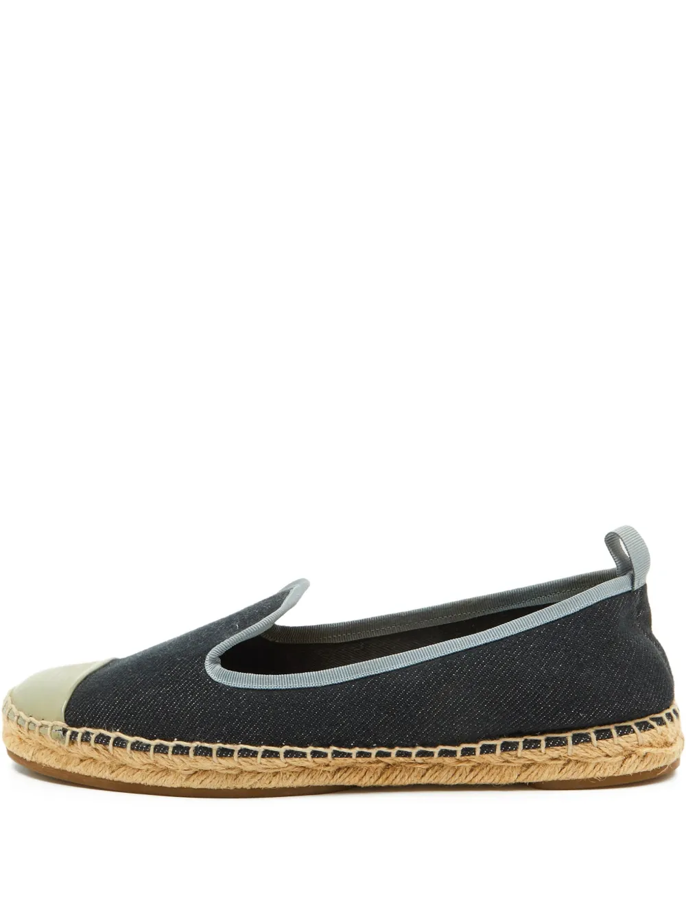Fendi Pre-Owned panelled espadrille loafers - Blue