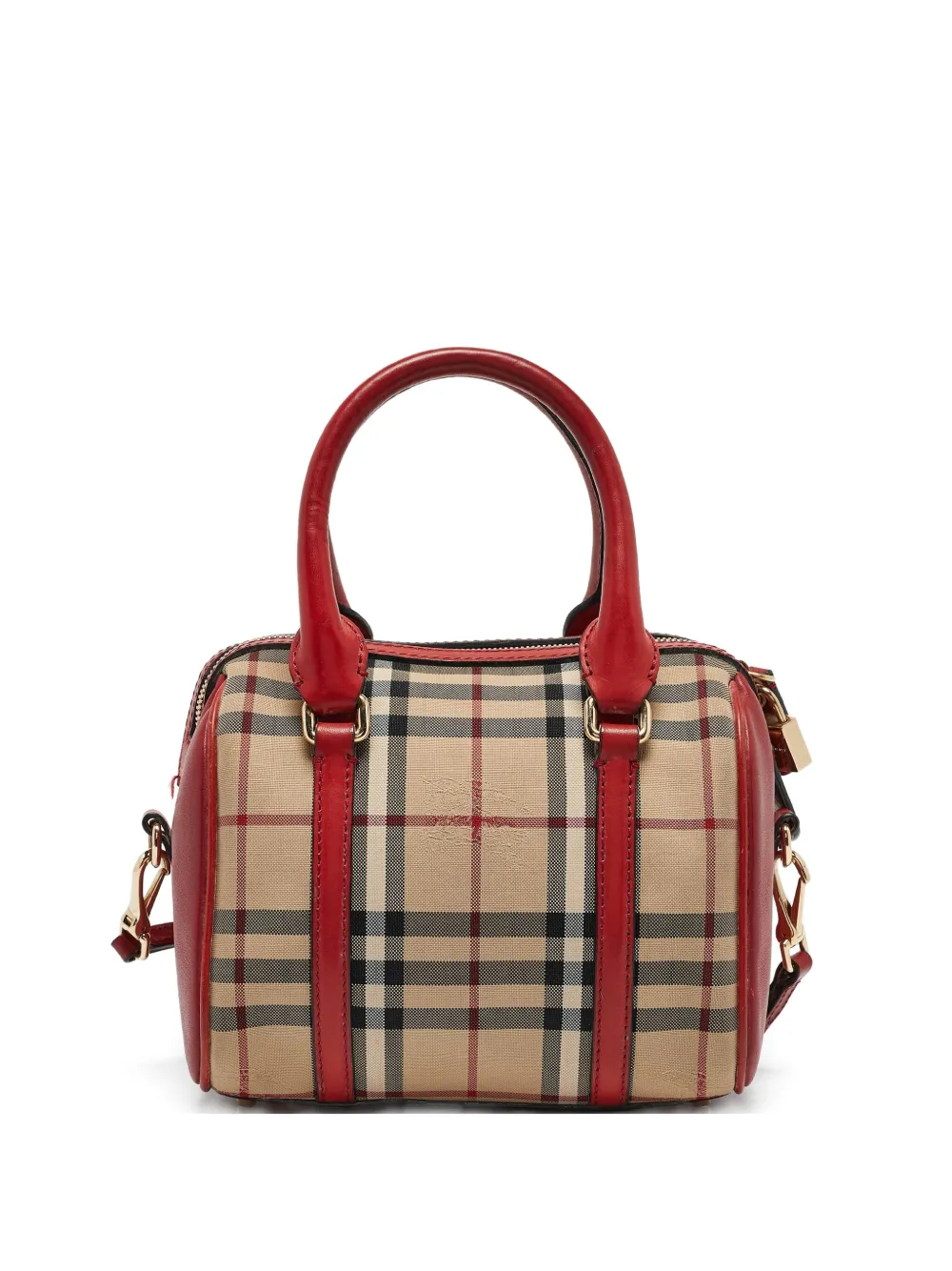 Burberry Pre-Owned check-print tote bag | Red | Image 1