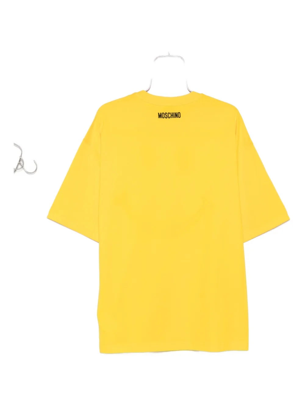 Moschino smiley-face cotton T-shirt Geel
