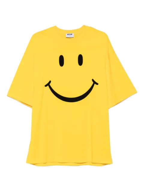 Moschino smiley-face cotton T-shirt