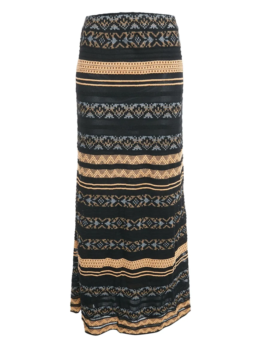 Missoni Pre-Owned falda larga con rayas estampadas | negro | Image 1