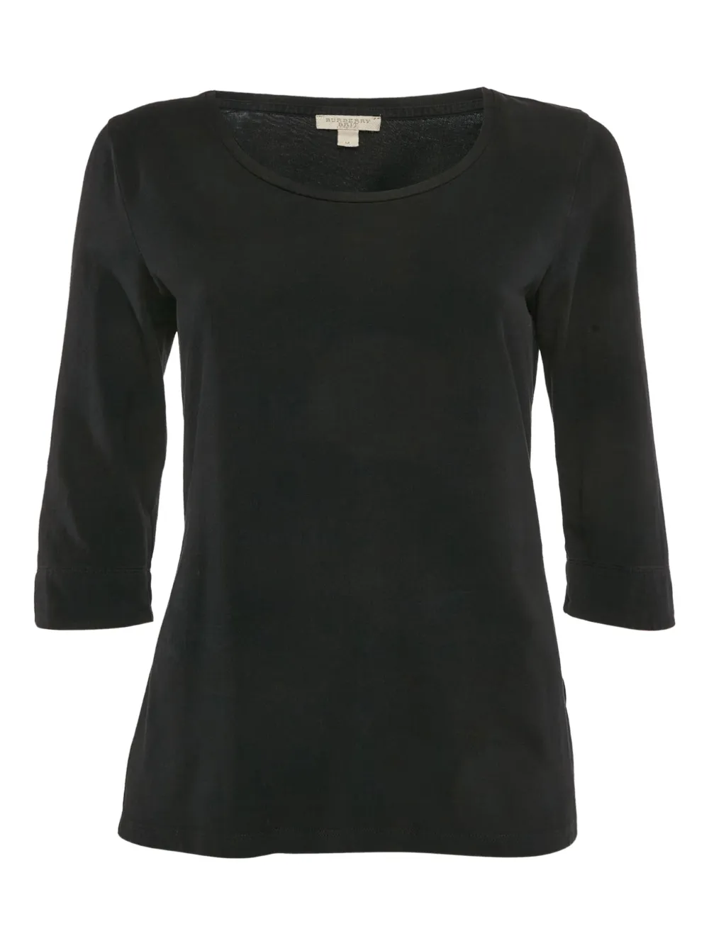 Burberry Pre-Owned check-cuffs T-shirt | Black | Image 1