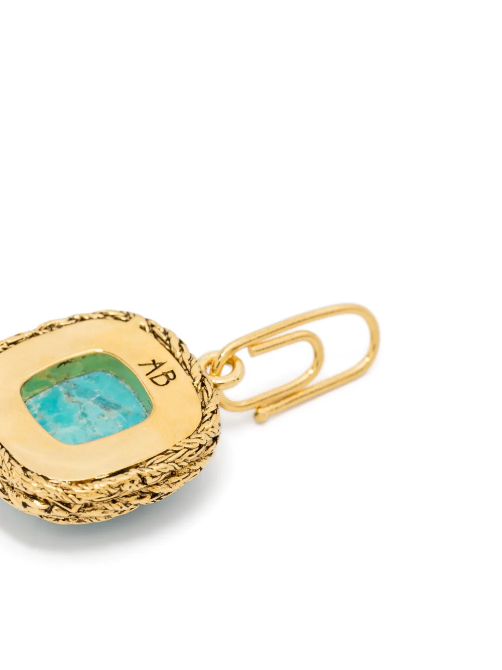 Aurelie Bidermann mini Miki Turquoise pendant - Goud