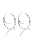 Shaun Leane large Rose Thorn hoop earrings - Silver