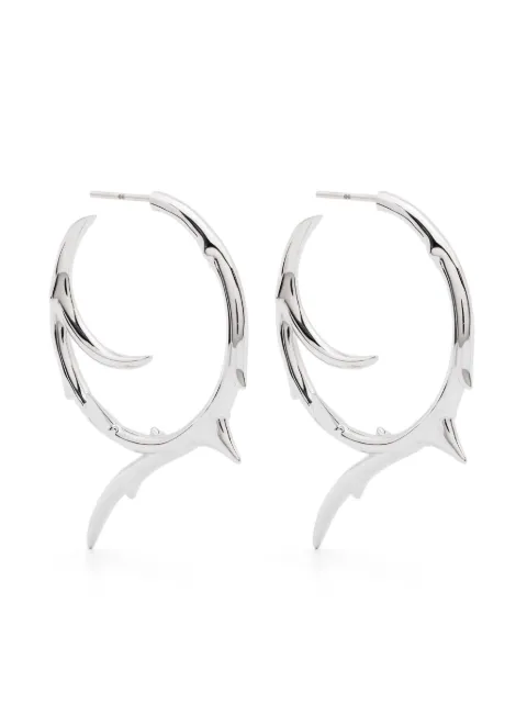 Shaun Leane large Rose Thorn hoop earrings