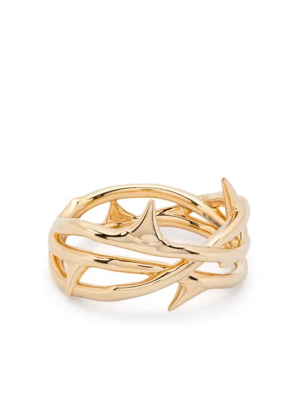 Shaun Leane Rose Thorn Triple Band Ring Gold FARFETCH TR