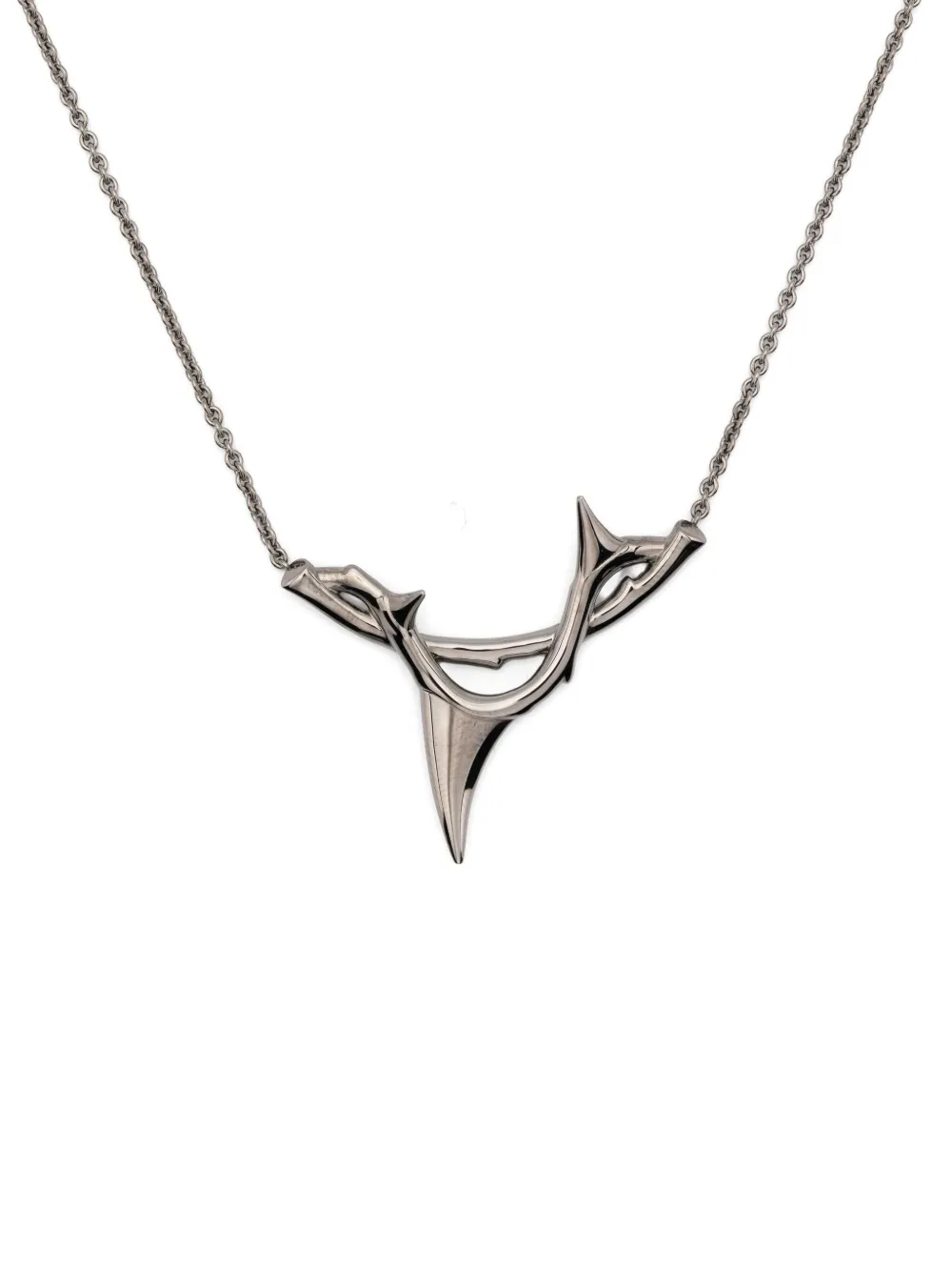 Shaun Leane Rose Thorn Branch Pendant Neckace In Gray