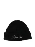 Kenzo ribbed signature beanie - Black