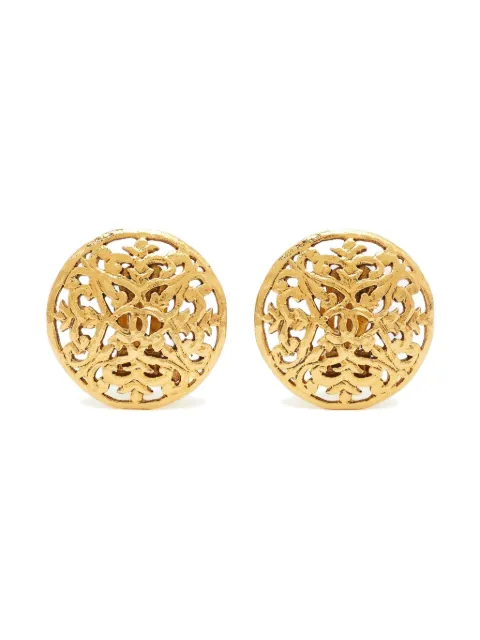 CHANEL Pre-Owned CC cut-out earrings