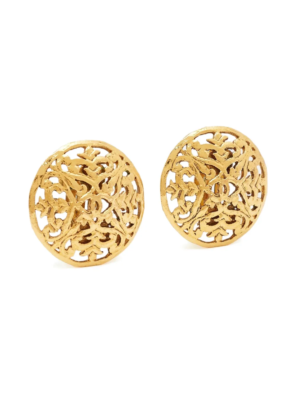 CHANEL Pre-Owned CC cut-out earrings | Image 2