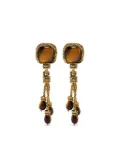 Aurelie Bidermann Miki Tiger Eye clip-on earrings - Gold