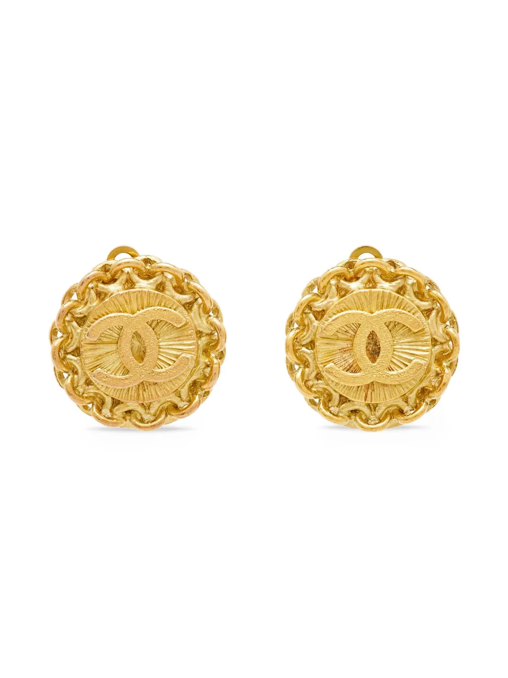 CHANEL Pre-Owned CC clip-on earrings | Gold | Image 1