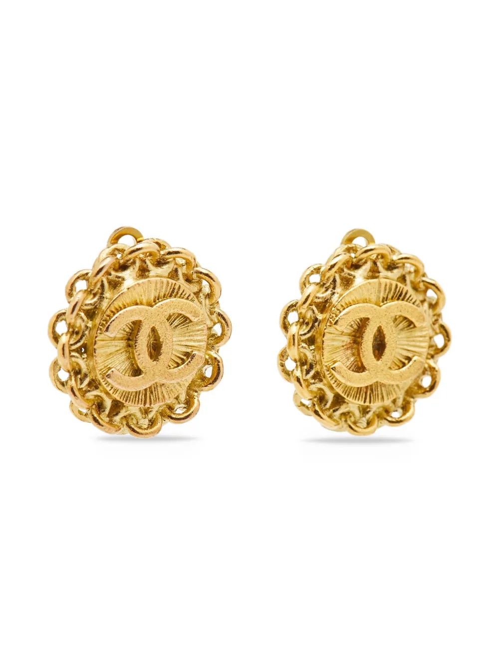 CHANEL Pre-Owned CC clip-on earrings | Image 2