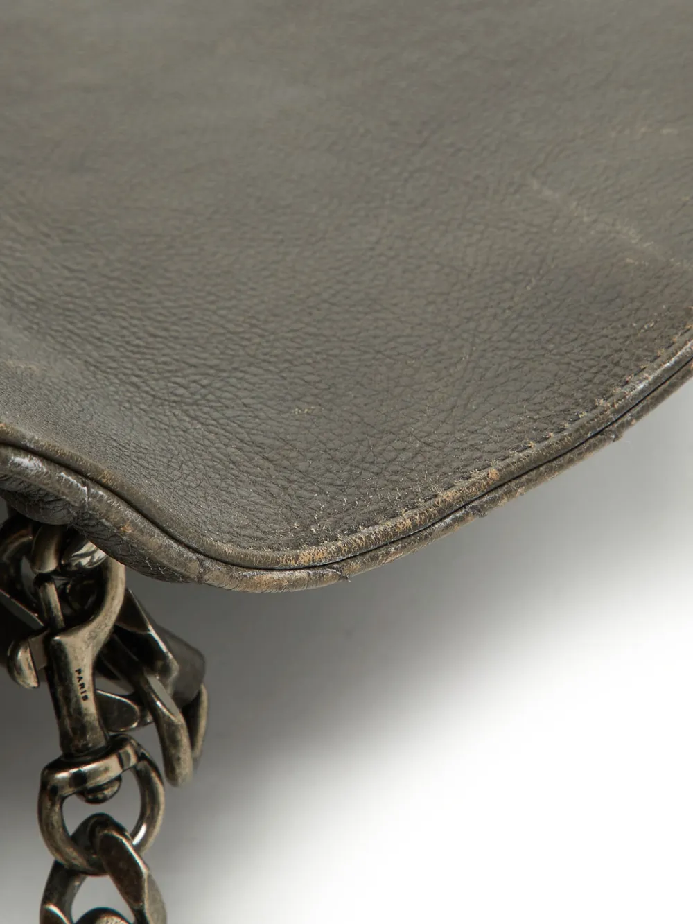 SAINT LAURENT Pre-owned Chevron Quilted Tote Bag In Green