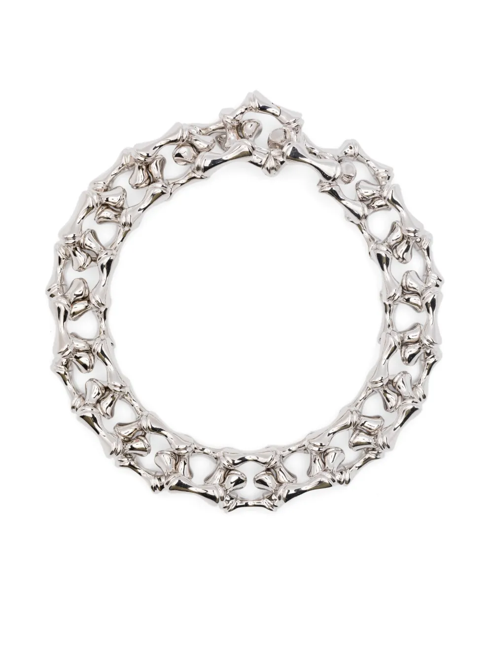 Eddie Borgo BAMBU LINK BRACELET - シルバートーン Eddie Borgo BAMBU LINK BRACELET - シルバートーン