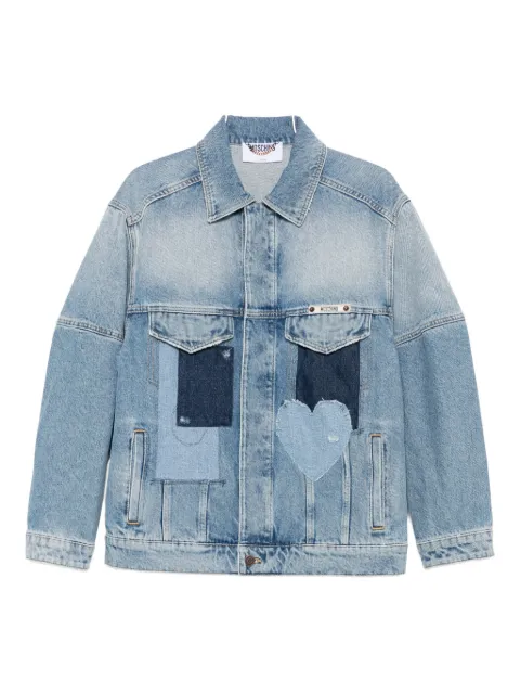 Moschino heart-patch denim jacket