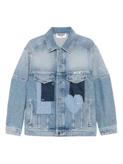 Moschino heart-patch denim jacket