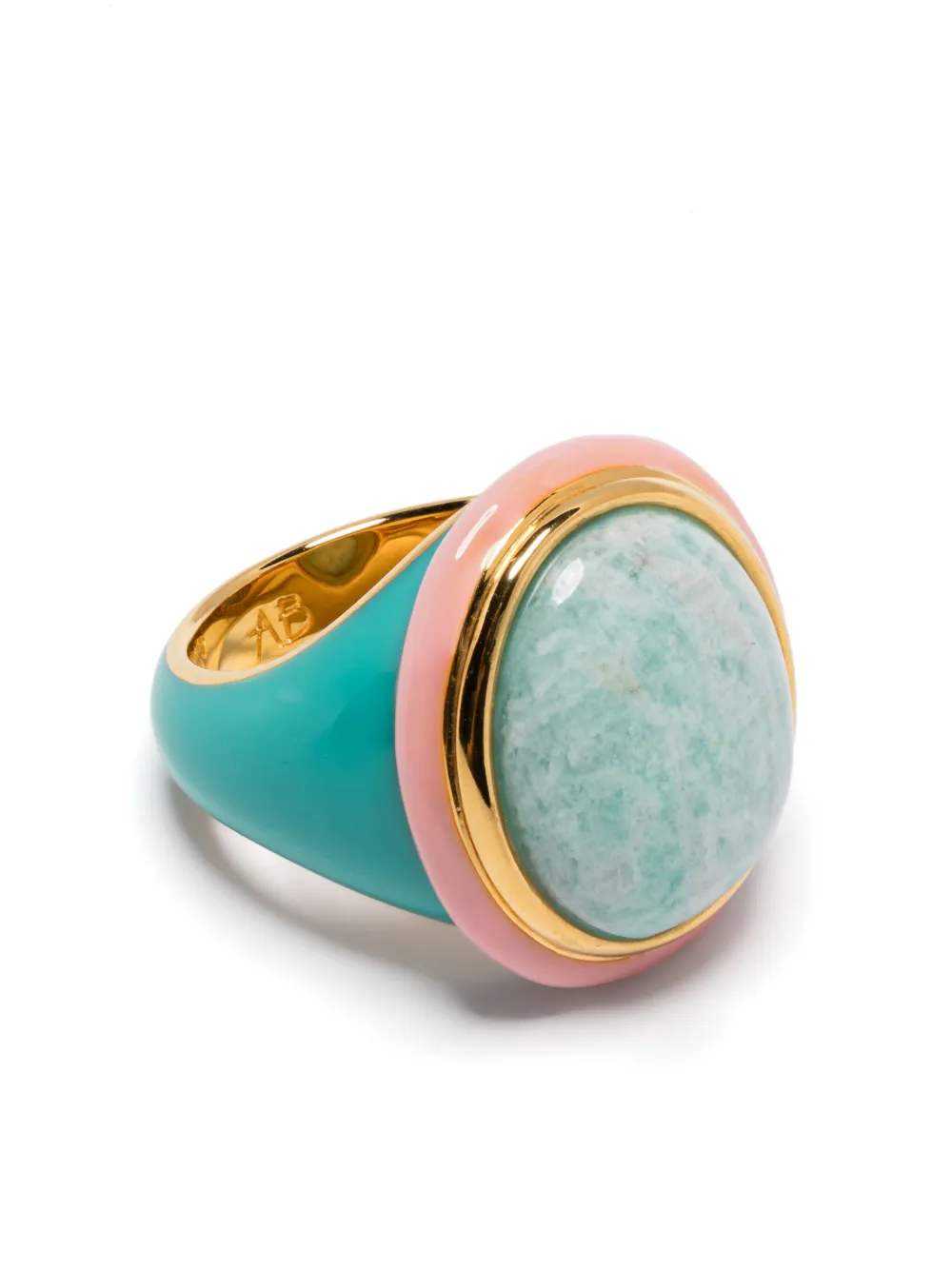 Aurelie Bidermann TABARIN AMAZONITE RING | Green | Image 1
